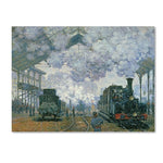 Trademark Fine Art 'Gare Saint-Lazare Arrival of a Train' 35" x 47" Canvas Art