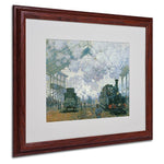 Trademark Fine Art 'Gare Saint-Lazare Arrival of a Train' 16" x 20" Wood Frame Art
