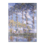 Trademark Fine Art 'The Poplars' 18" x 32" Canvas Art