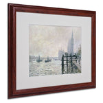 Trademark Fine Art 'The Thames Below Westminster' 16" x 20" Wood Frame Art