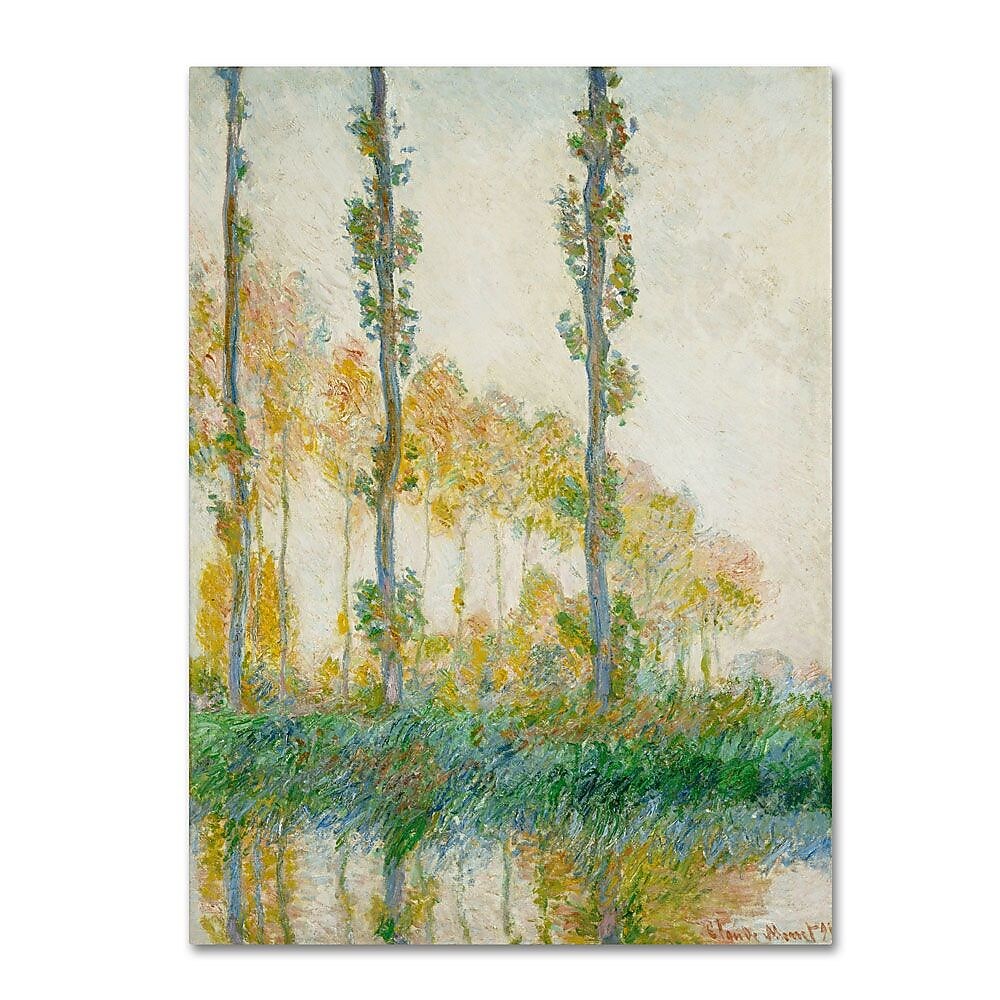 Trademark Fine Art 'The Three Trees Autumn' 26" x 32" Canvas Art