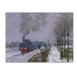 Trademark Fine Art 'Train In the Snow' 35" x 47" Canvas Art