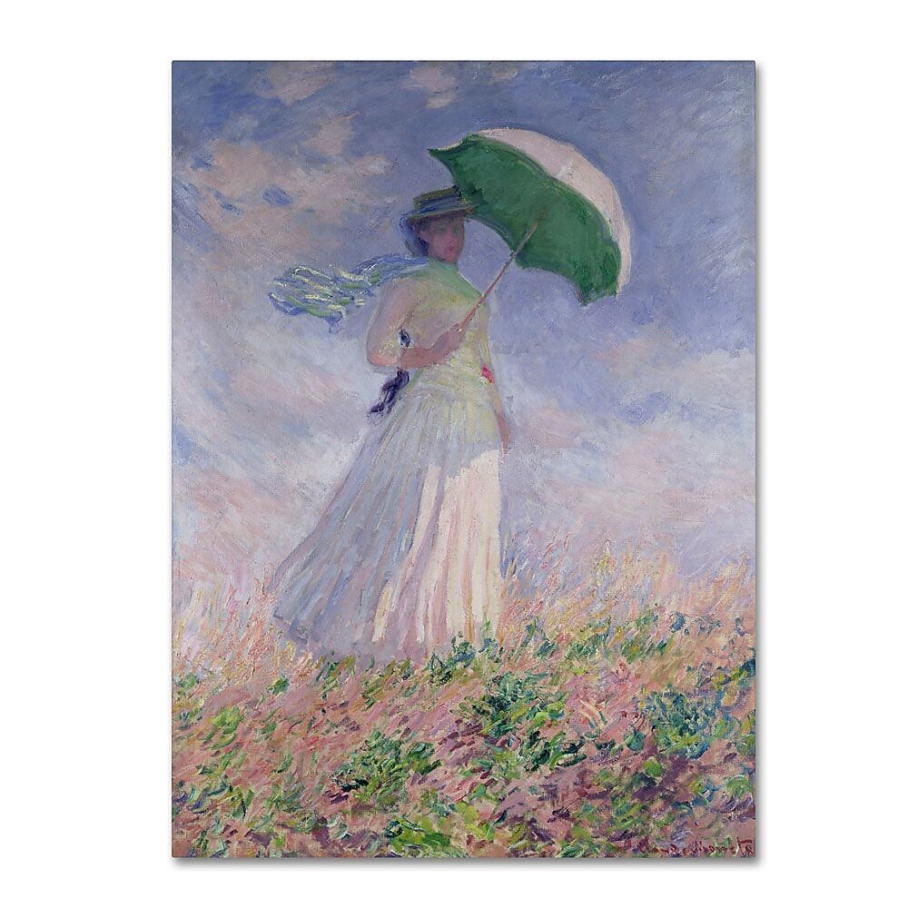 Trademark Fine Art 'Woman With a Parasol' 22" x 32" Canvas Art