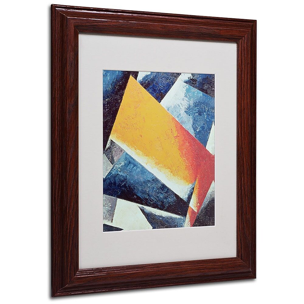 Trademark Fine Art 'Architectonic Composition' 11" x 14" Wood Frame Art