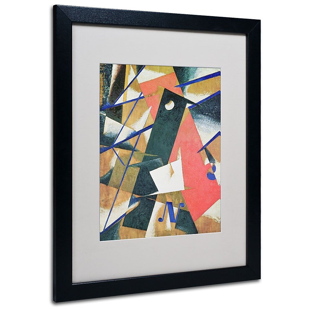 Trademark Fine Art 'Abstract II' 16" x 20" Black Frame Art