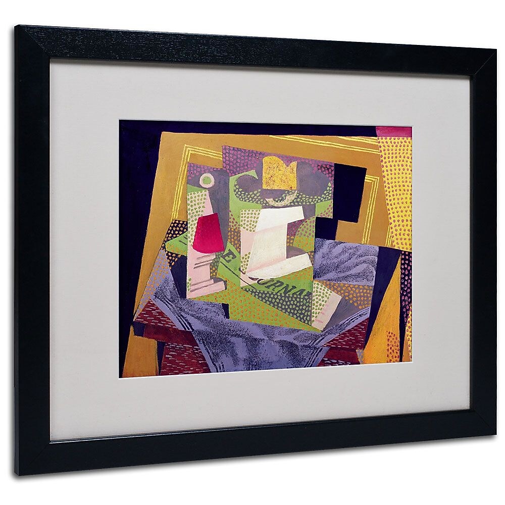 Trademark Fine Art 'Composition on a Table' 16" x 20" Black Frame Art