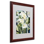 Trademark Fine Art 'Cubist Lilies' 16" x 20" Wood Frame Art