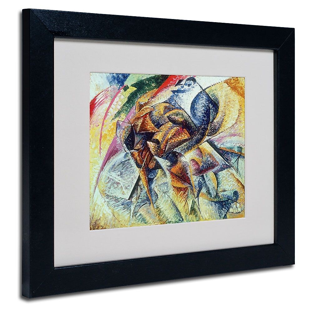 Trademark Fine Art 'Dynamism of a Cyclist' 11" x 14" Black Frame Art