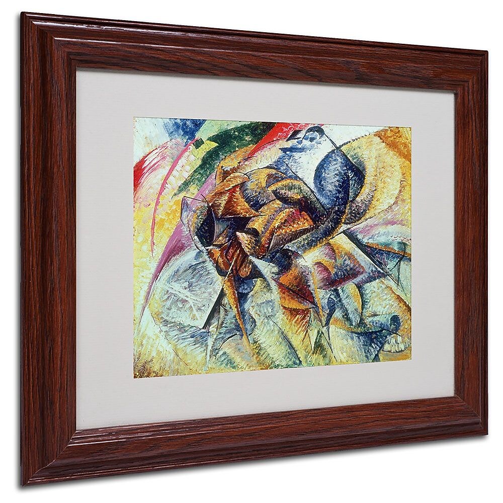 Trademark Fine Art 'Dynamism of a Cyclist' 11" x 14" Wood Frame Art
