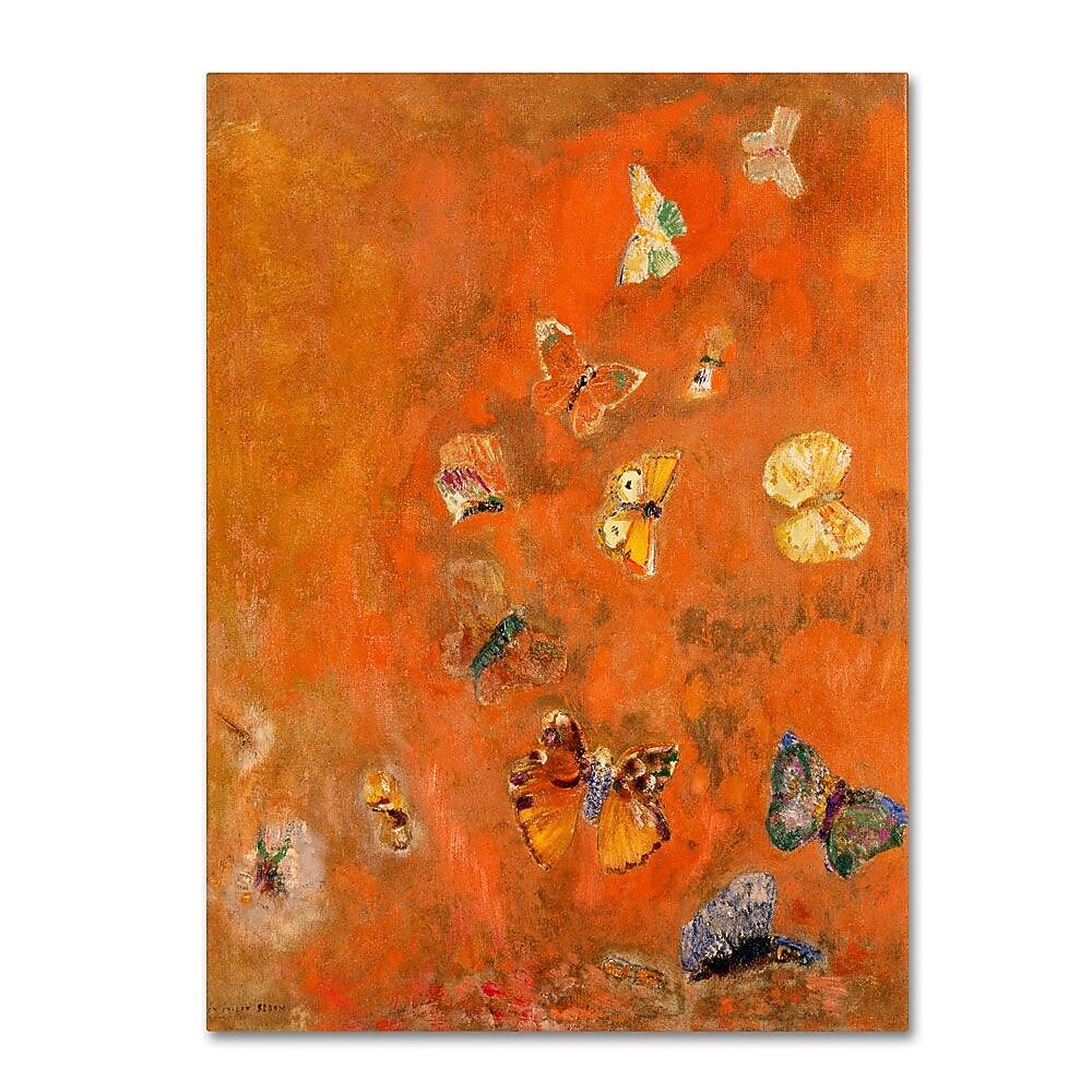Trademark Fine Art 'Evocation of Butterflies' 35" x 47" Canvas Art