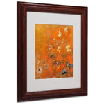 Trademark Fine Art 'Evocation of Butterflies' 11" x 14" Wood Frame Art