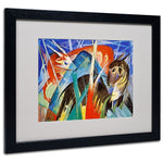 Trademark Fine Art 'Fairy Animals' 16" x 20" Black Frame Art