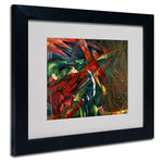 Trademark Fine Art 'Fate of the Animals' 11" x 14" Black Frame Art