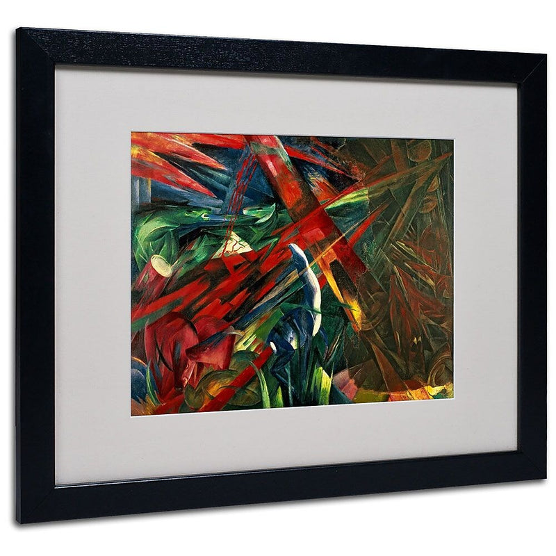 Trademark Fine Art 'Fate of the Animals' 16" x 20" Black Frame Art
