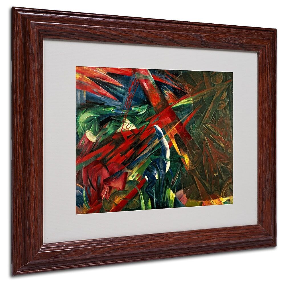 Trademark Fine Art 'Fate of the Animals' 11" x 14" Wood Frame Art