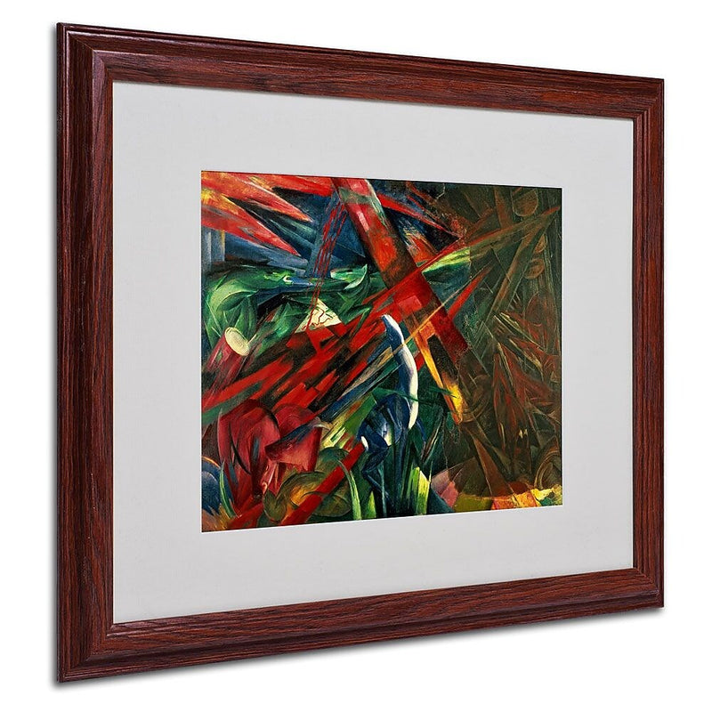 Trademark Fine Art 'Fate of the Animals' 16" x 20" Wood Frame Art