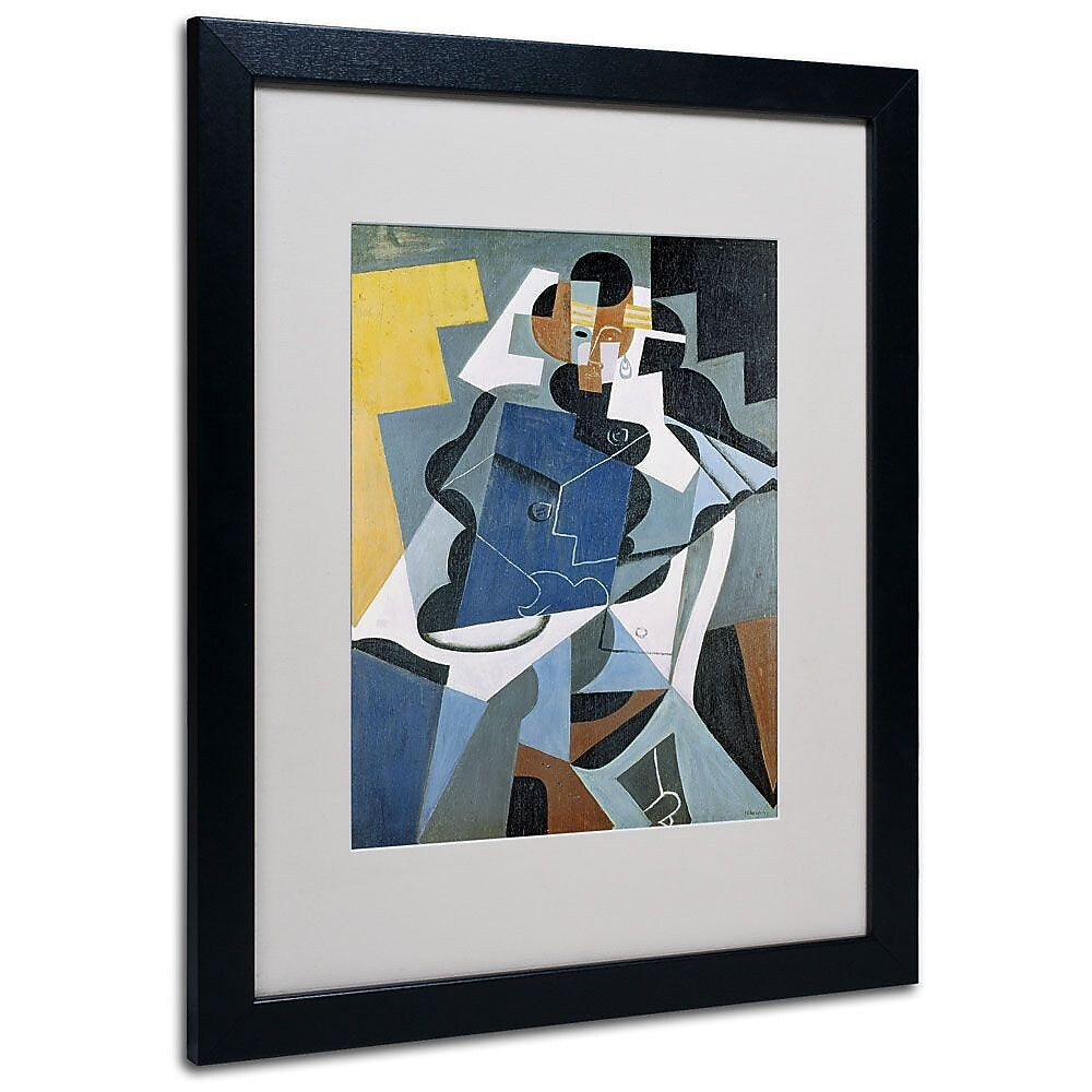 Trademark Fine Art 'Figure of a Woman' 16" x 20" Black Frame Art