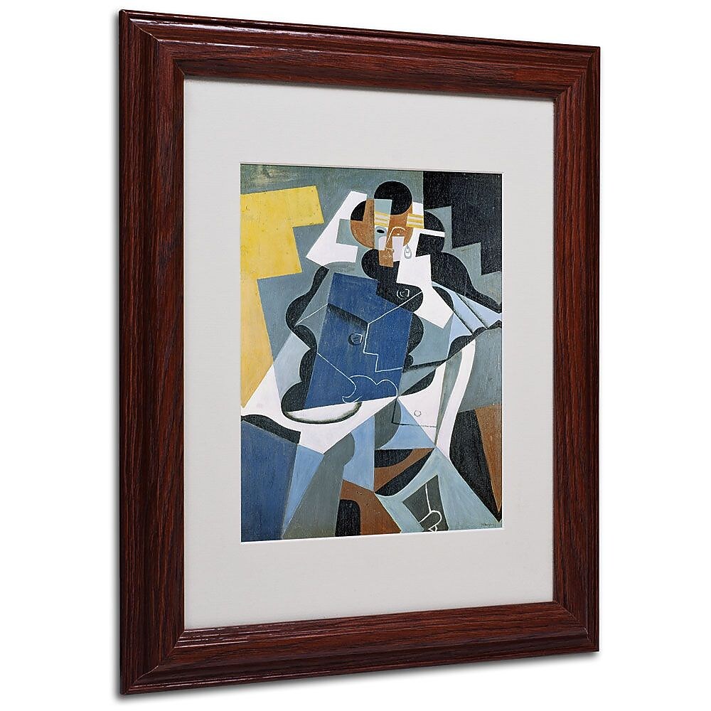 Trademark Fine Art 'Figure of a Woman' 11" x 14" Wood Frame Art