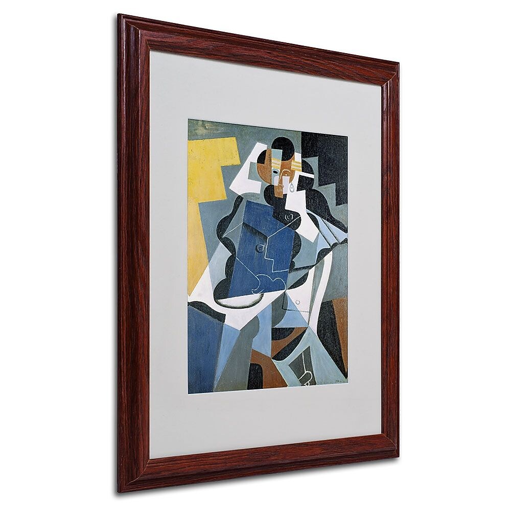 Trademark Fine Art 'Figure of a Woman' 16" x 20" Wood Frame Art