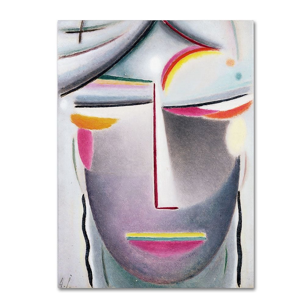 Trademark Fine Art 'Head (Dark Buddha)' 24" x 32" Canvas Art