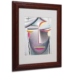 Trademark Fine Art 'Head (Dark Buddha)' 11" x 14" Wood Frame Art