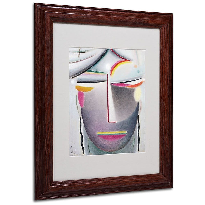 Trademark Fine Art 'Head (Dark Buddha)' 11" x 14" Wood Frame Art
