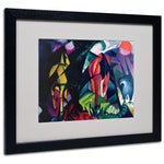 Trademark Fine Art 'Horse and Eagle' 16" x 20" Black Frame Art