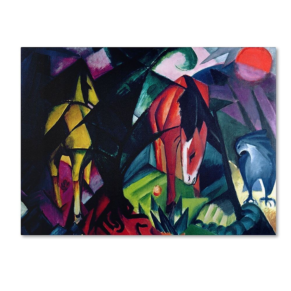 Trademark Fine Art 'Horse and Eagle' 14" x 19" Canvas Art