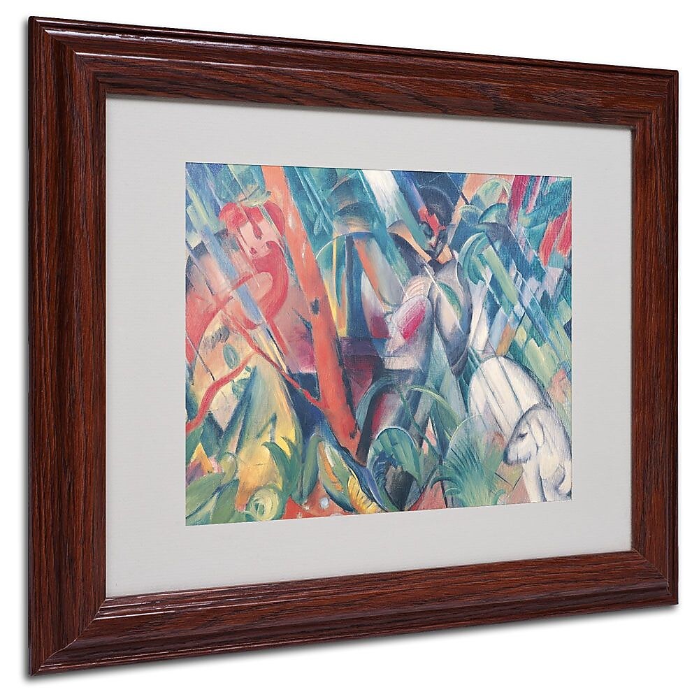 Trademark Fine Art 'In the Rain' 11" x 14" Wood Frame Art