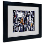 Trademark Fine Art 'La Rive Gauche' 11" x 14" Black Frame Art