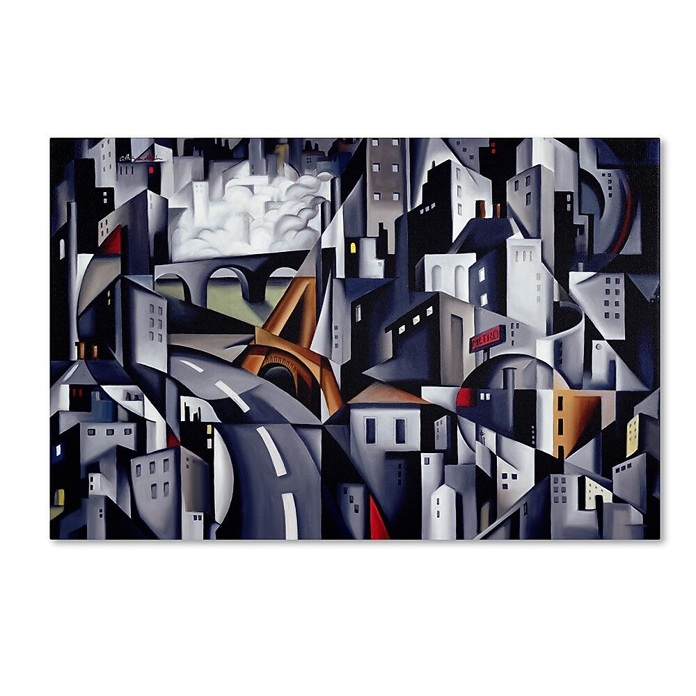 Trademark Fine Art 'La Rive Gauche' 22" x 32" Canvas Art