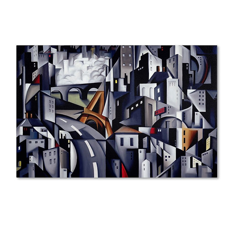 Trademark Fine Art 'La Rive Gauche' 30" x 47" Canvas Art