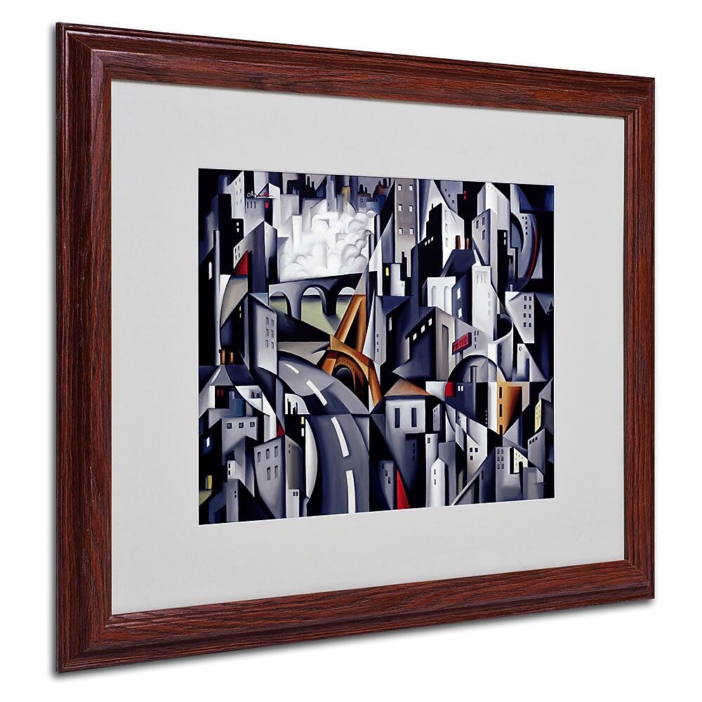 Trademark Fine Art 'La Rive Gauche' 16" x 20" Wood Frame Art