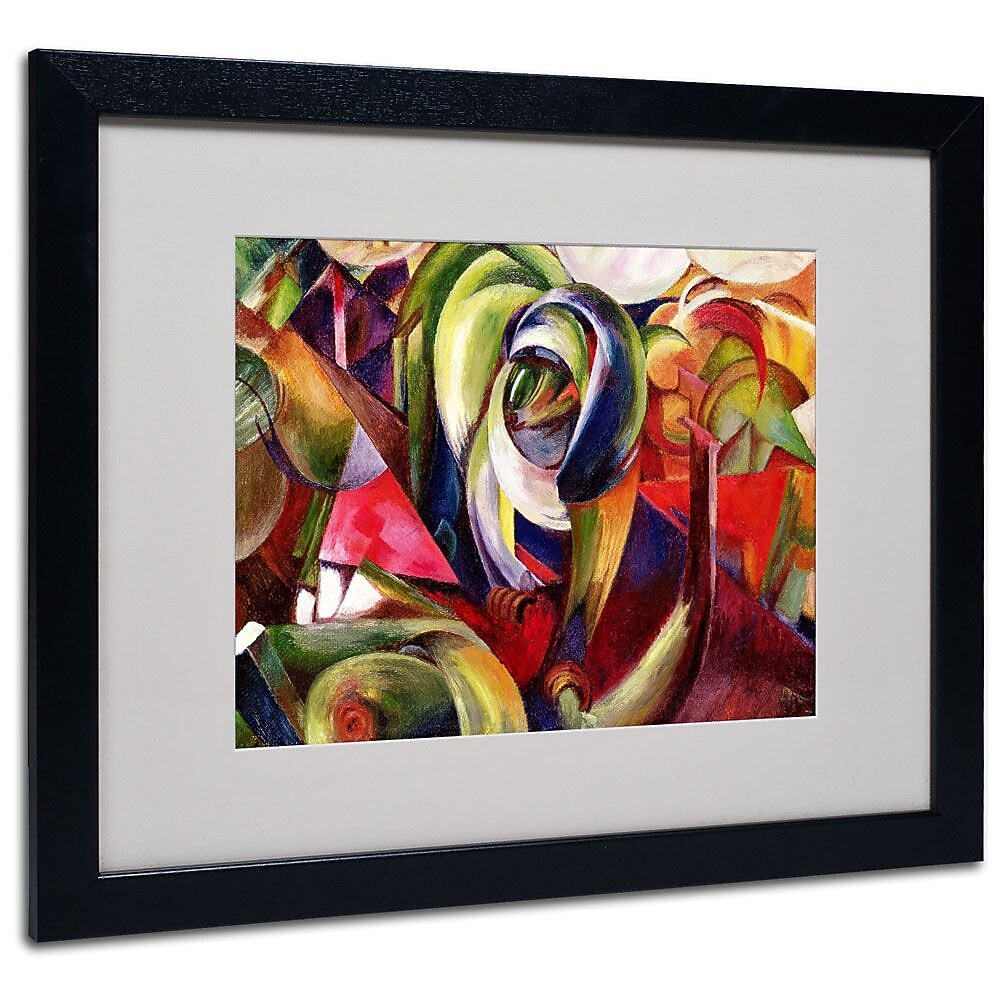 Trademark Fine Art 'Mandrill' 16" x 20" Black Frame Art