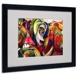 Trademark Fine Art 'Mandrill' 16" x 20" Black Frame Art