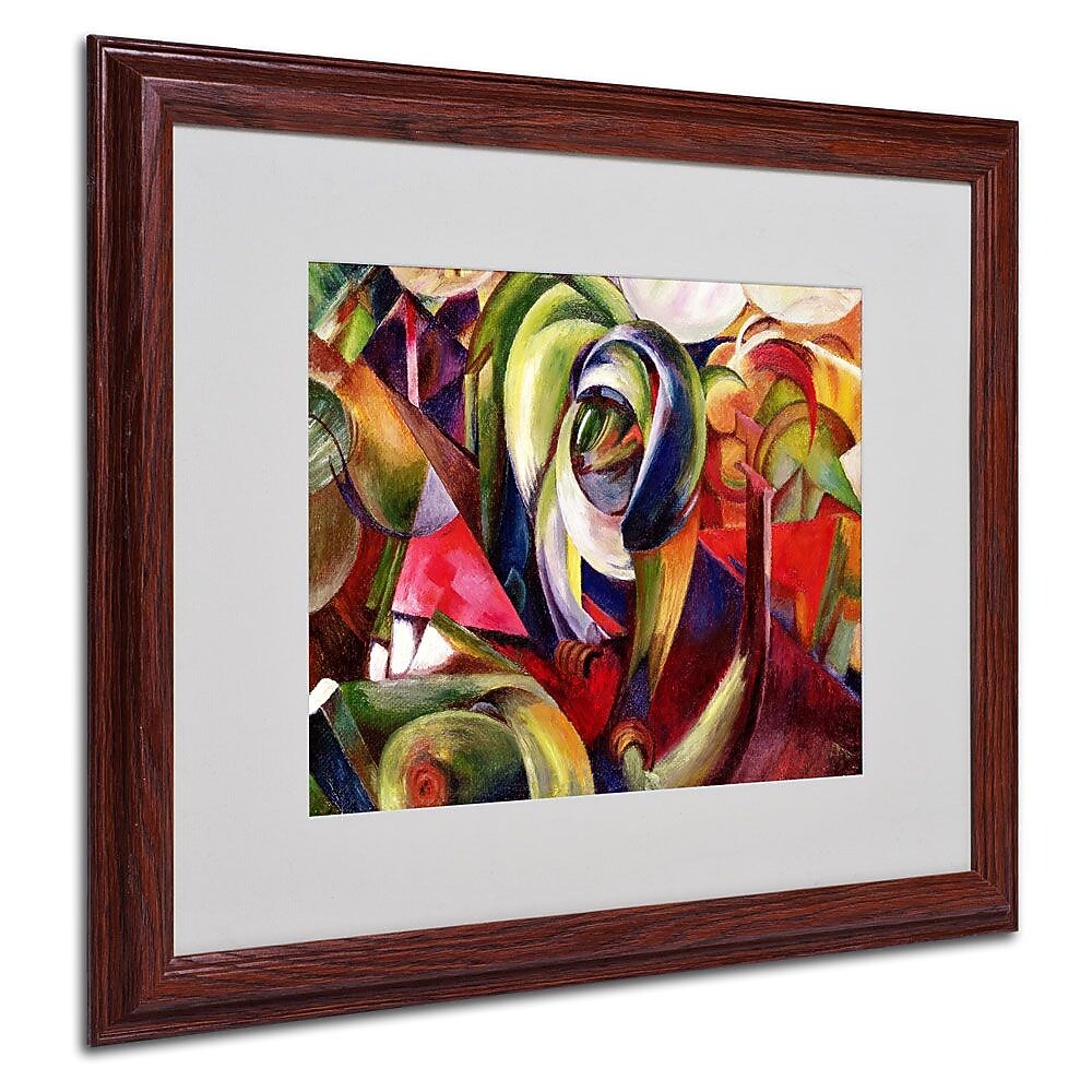 Trademark Fine Art 'Mandrill' 16" x 20" Wood Frame Art
