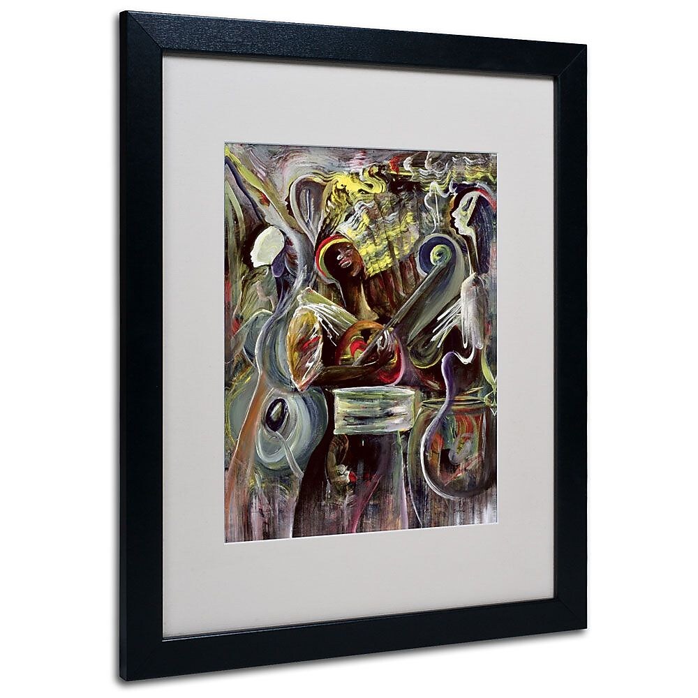 Trademark Fine Art 'Pearl Jam' 16" x 20" Black Frame Art