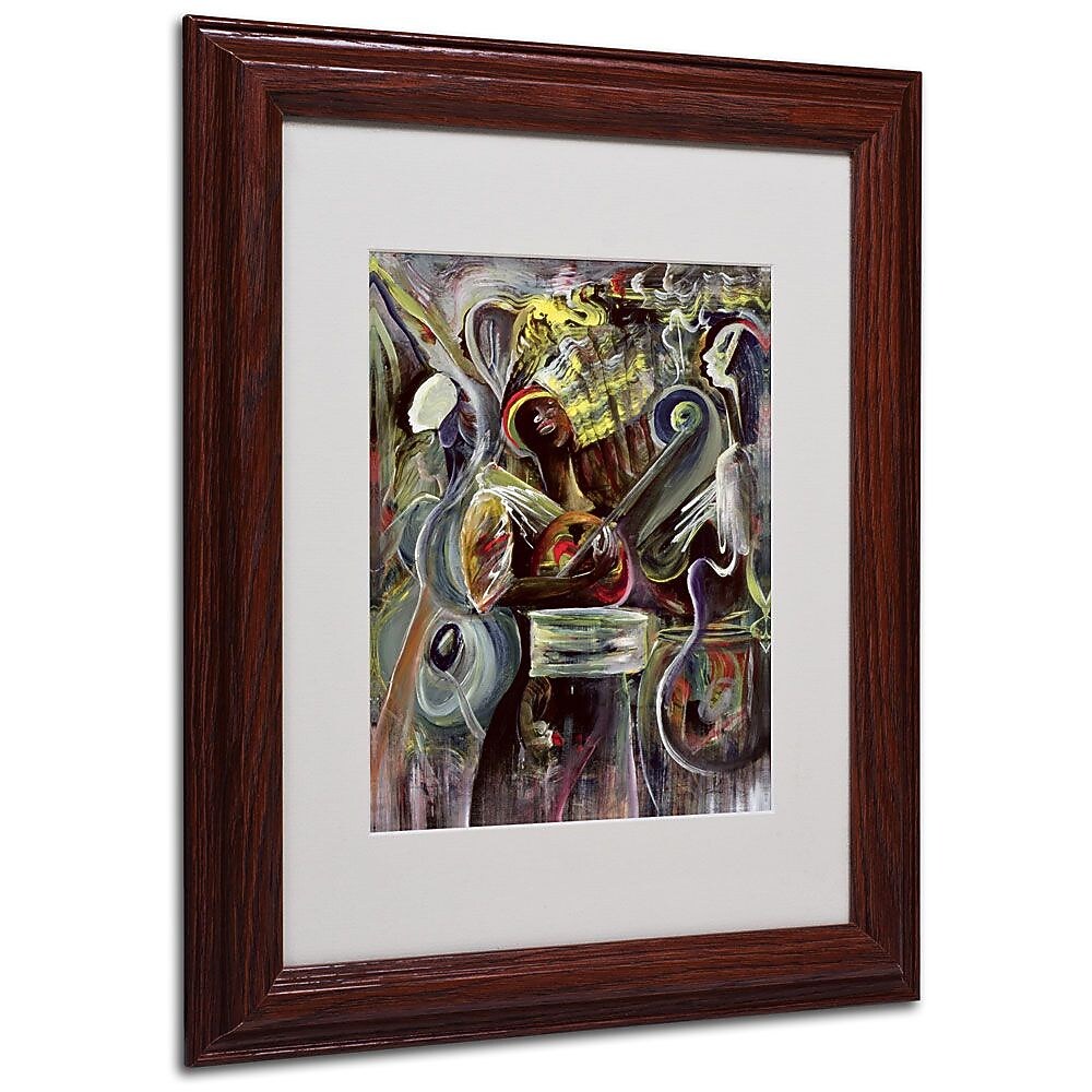 Trademark Fine Art 'Pearl Jam' 11" x 14" Wood Frame Art