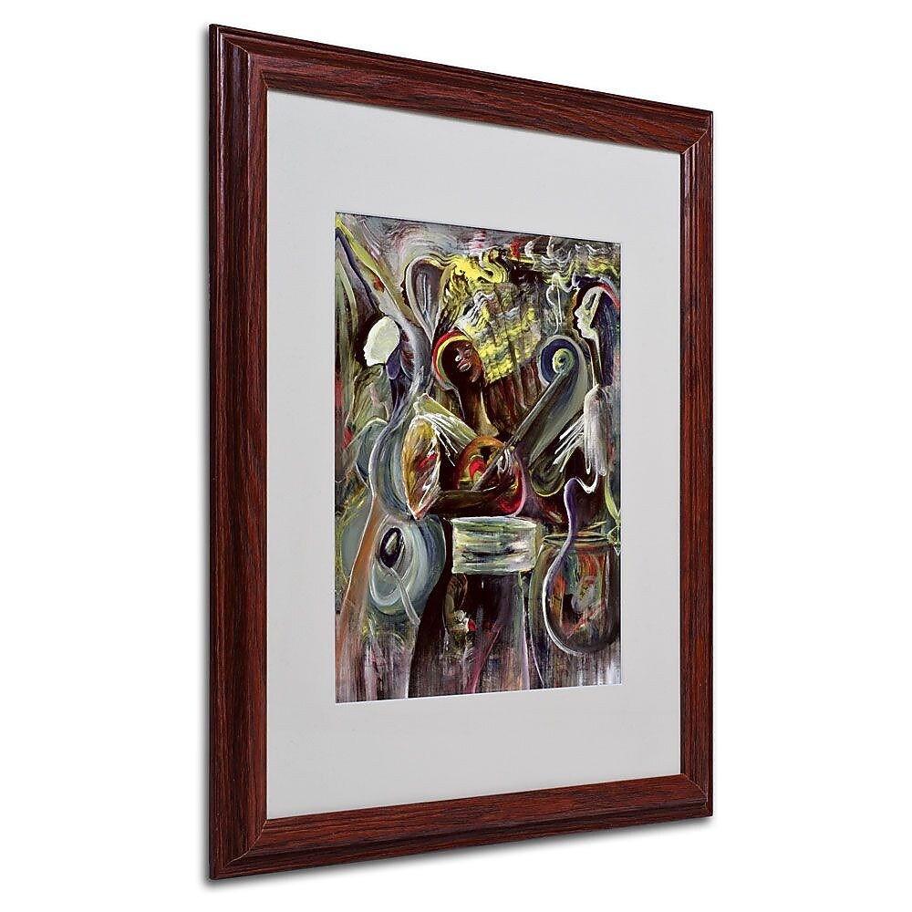 Trademark Fine Art 'Pearl Jam' 16" x 20" Wood Frame Art