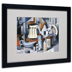 Trademark Fine Art 'Still Life With Teapots' 16" x 20" Black Frame Art