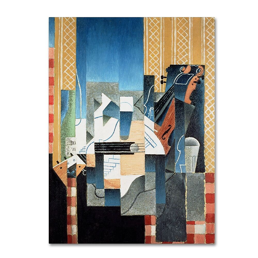 Trademark Fine Art 'Still Life With Violin and Guitar' 24" x 32" Canvas Art