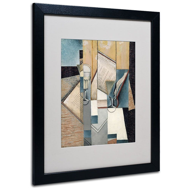 Trademark Fine Art 'The Book' 16" x 20" Black Frame Art
