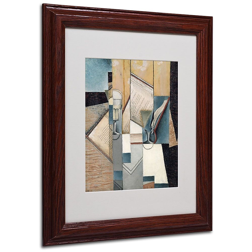 Trademark Fine Art 'The Book' 11" x 14" Wood Frame Art
