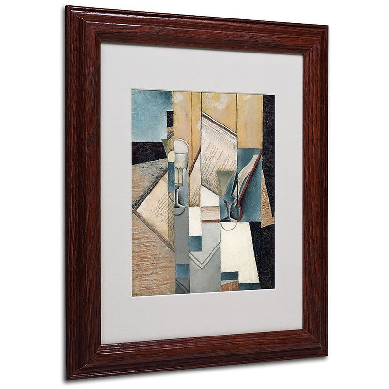 Trademark Fine Art 'The Book' 11" x 14" Wood Frame Art