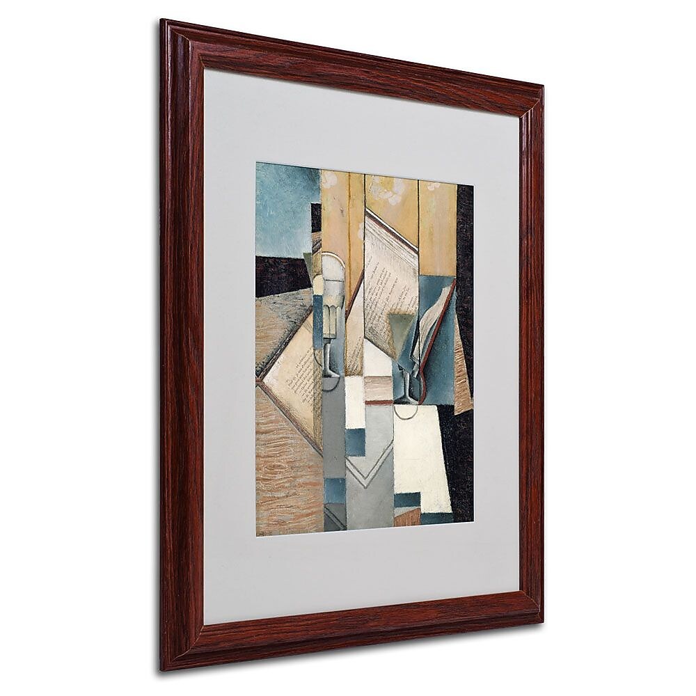 Trademark Fine Art 'The Book' 16" x 20" Wood Frame Art