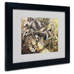 Trademark Fine Art 'The Charge of the Lancers' 11" x 14" Black Frame Art