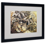 Trademark Fine Art 'The Charge of the Lancers' 16" x 20" Black Frame Art