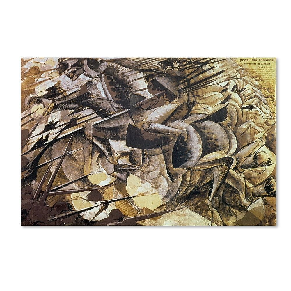 Trademark Fine Art 'The Charge of the Lancers' 16" x 24" Canvas Art