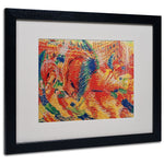 Trademark Fine Art 'The City Rises' 16" x 20" Black Frame Art