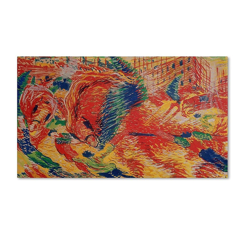 Trademark Fine Art 'The City Rises' 18" x 32" Canvas Art